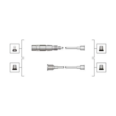 MAGNETI MARELLI Комплект проводов зажигания 941319170036